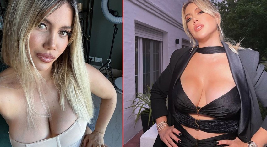 Wanda Nara 'Yılın Kadını' ödülünü aldı! Dekolteli pembe elbisesiyle pozlarını peş peşe paylaştı