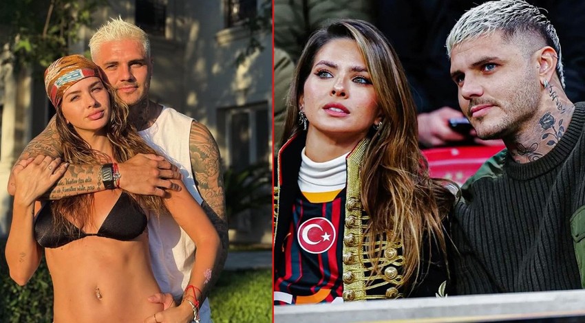 Galatasaray'ın yıldızı Mauro Icardi ile China Suárez'den İstanbul kareleri! Tanınmamak için kar maskesi taktı, o halleri dikkat çekti