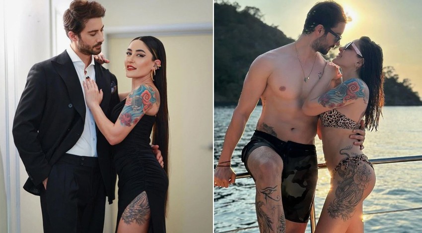 Evliliklerine bir şans daha vermişlerdi! Melek Mosso'dan eşi Serkan Sağdıç'a romantik kutlama