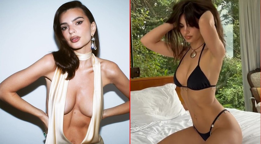 Dünyanın en çekici kadını seçilmişti! Süper model Emily Ratajkowski'den şaşırtan göğüs itirafı