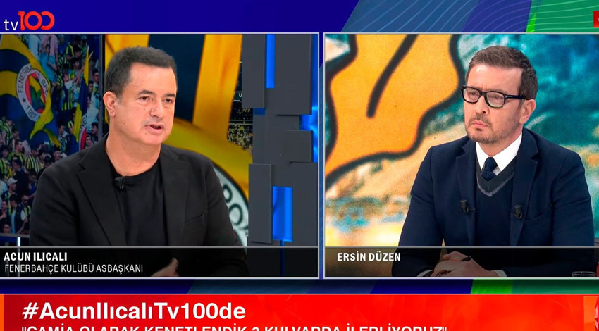 Fenerbahçe Asbaşkanı Acun Ilıcalı’dan tv100’e özel açıklamalar