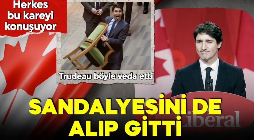 Başbakan Trudeau bu kare ile dillere düştü! Sandalyesini de alıp gitti!