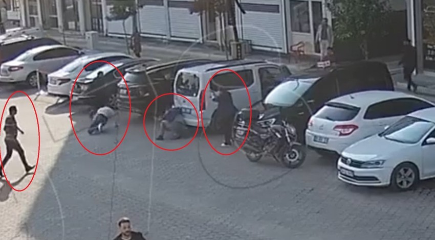 Mardin'de inanılmaz anlar kamerada! Saldırıya uğrayan kocasını işte böyle kurtardı