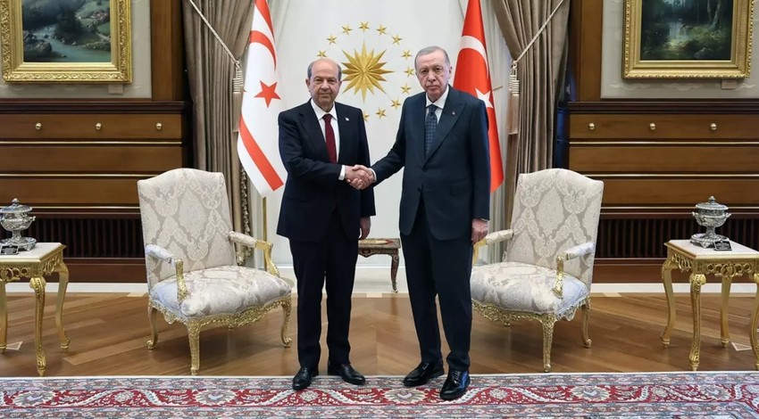 Cumhurbaşkanı Erdoğan Ersin Tatar ile görüştü