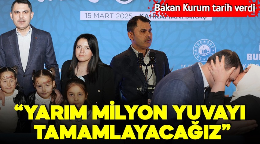 Bakan Kurum Kahramanmaraş'ta depremzedeler ve yetimlerle bir araya geldi: Yarım milyon yuvayı tamamlayacağız