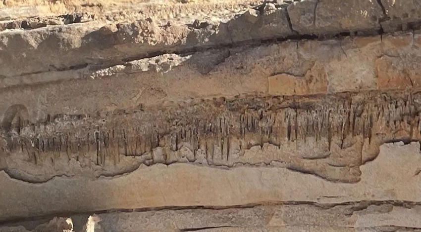 Arap Yarımadası'ndaki çölde yer alan kayanın üzerinde araştırmacılar buldu. 1,2,3 araştırmacı sırayla baktı. İnsanlık tarihini yeniden yazacak