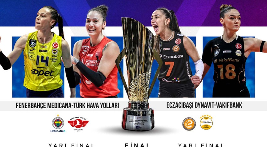 Voleybolseverler ekran başına! Kadınlar AXA Sigorta Kupa Voley’de Dörtlü Final heyecanı başlıyor