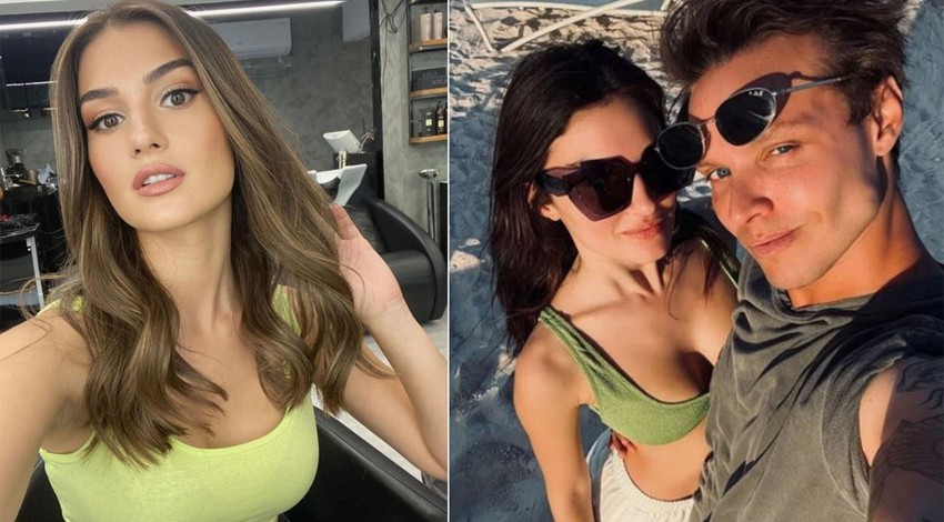 Survivor Murat ceylan ve Gizem Güneş'ten aşk pozu! Sevgilisini öpmelere doyamadı