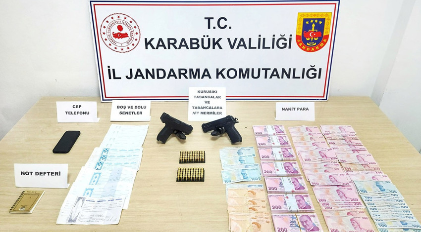 Karabük'te tefecilik operasyonu: 1 kişi gözaltına alındı!