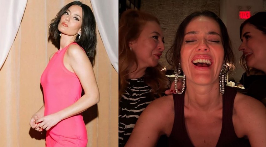 Pelin Akil'e New York'ta büyük sürpriz! O anları Buse Terim ölümsüzleştirdi