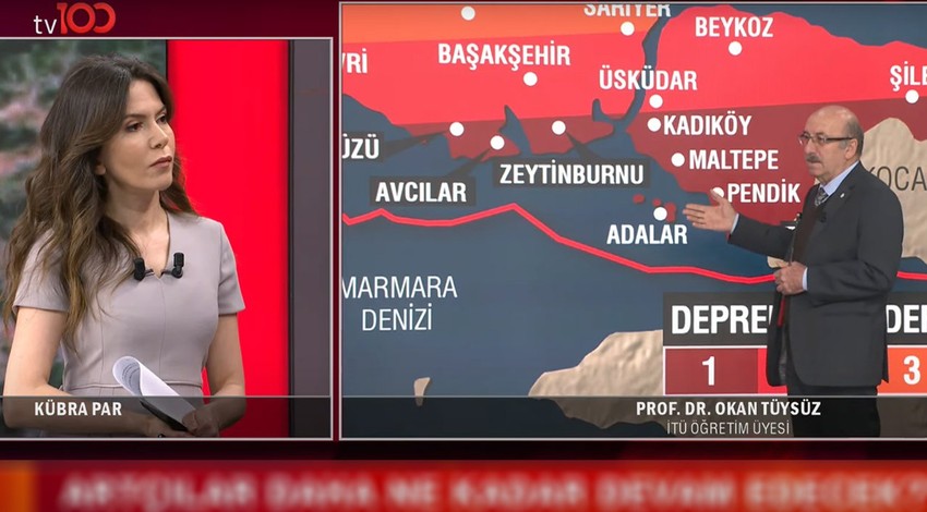 İTÜ Öğretim Üyesi Prof. Dr. Okan Tüysüz tv100 yayınında açıkladı! 6,2’lik deprem büyük İstanbul depremini tetikler mi?