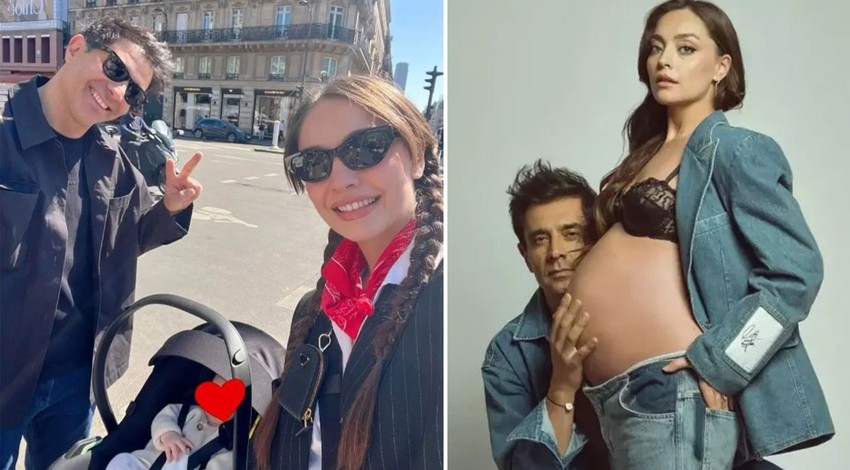 Zeynep Tuğçe Bayat ile Cansel Elçin Paris'te aşka geldi! Minik oğulları Atlas ile pozları gündem oldu