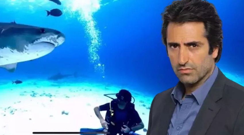 Mahsun Kırmızıgül'ün hayali gerçek oldu! Maldivler'de köpek balıklarıyla yüzdü