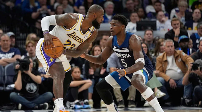 NBA’de play-off heyecanı: Timberwolves, Lakers’ı evinde yıktı! Doncic’in 38, LeBron’un 27 sayısı yetmedi