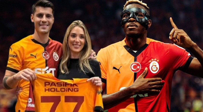 Galatasaray'da  8 maçta 4 gol 2 asist yaptı! Dünyaca ünlü forvet Morata'nın Osimhen şartı tepki çekti