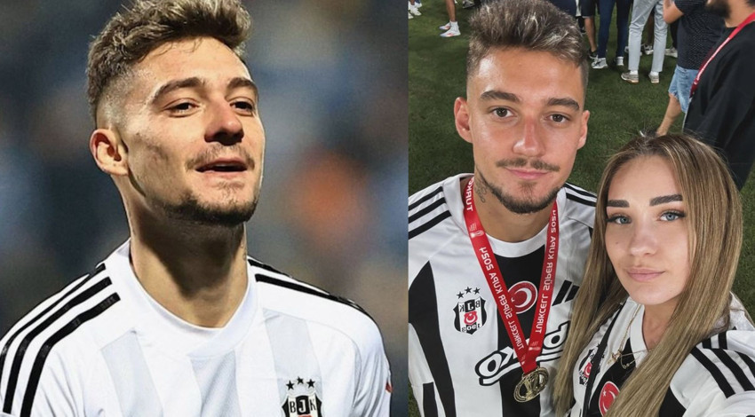 Beşiktaş'ın genç yıldızı Ernest Muçi'den müjdeli haber! Sevgilisi Klea Verri sosyal medya hesabından duyurdu