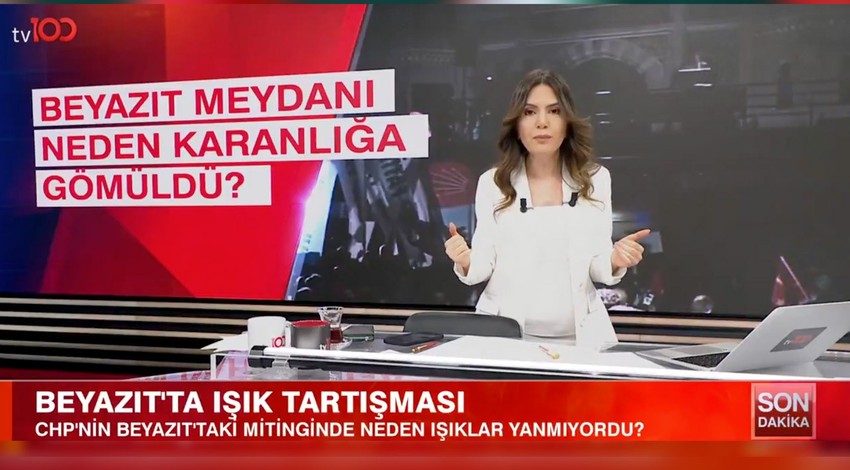 CHP mitinginde Beyazıt Meydanı neden karanlığa gömüldü? Valilik kaynakları ve CHP'den tv100'e özel açıklama