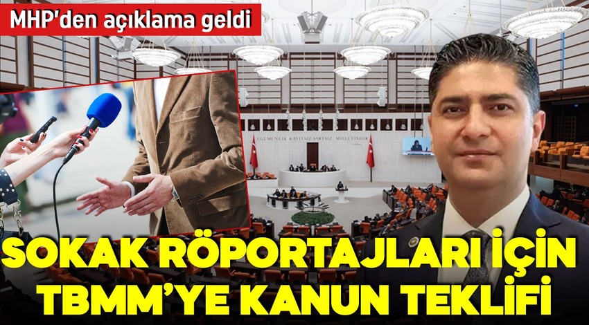 MHP'den sokak röportajları için kanun teklifi! İsmail Özdemir açıkladı: Yetkili kişilerce gerçekleştirilmeli