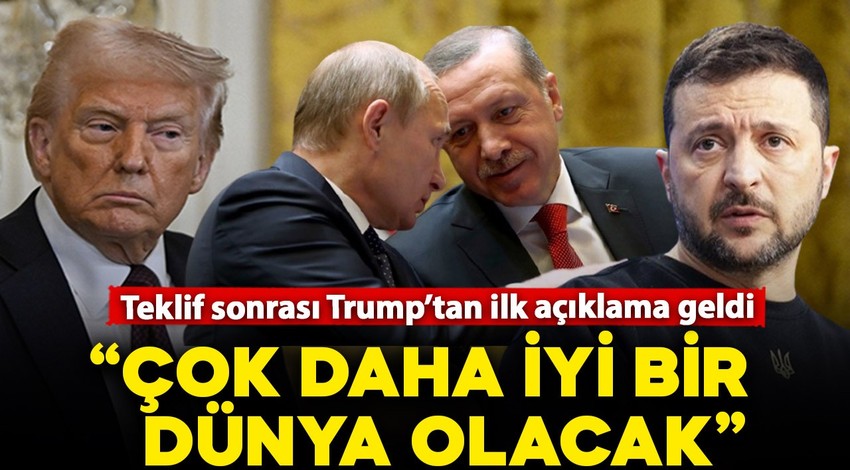 Putin’in teklifi sonrası Trump'tan ilk açıklama! "Çok daha iyi bir dünya olacak"