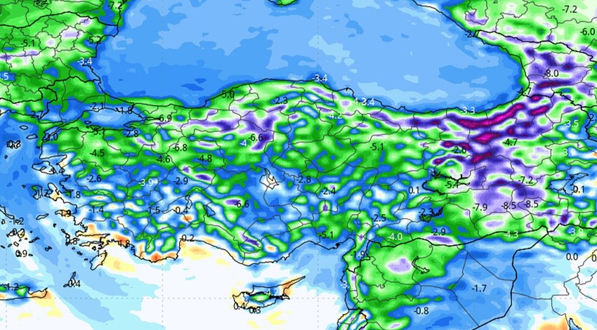 Türkiye'ye salı gecesi için tarih verildi. Çarşamba bir anda buna dönüşecek