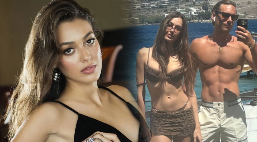 Dilan Çiçek Deniz ile  Rafael Cemo Çetin'in aşk tatili! Plajdan kareleri büyük beğeni topladı