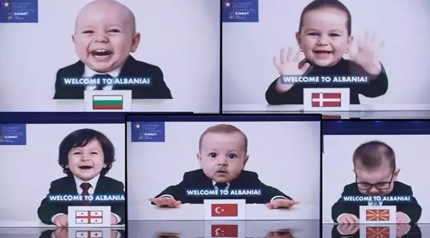 Tiran’da liderlere gülümseten sürpriz! Kendilerini ilk kez böyle gördüler! Kahkahaya boğuldular!