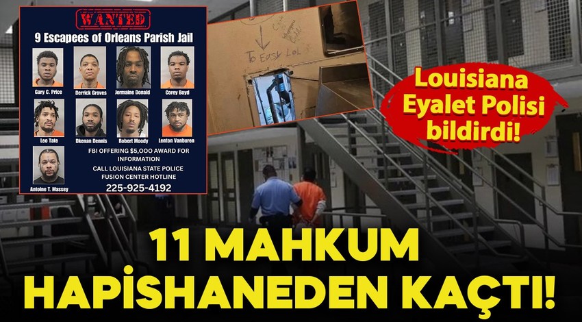 ABD'de 11 mahkum hapishaneden kaçtı