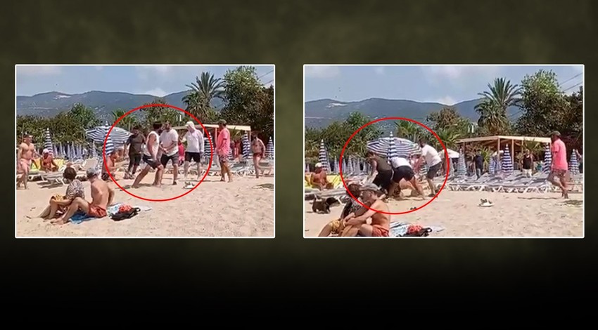 Alanya'da plajda şiddet skandalı: Kuma eşya koyan turiste saldırdılar
