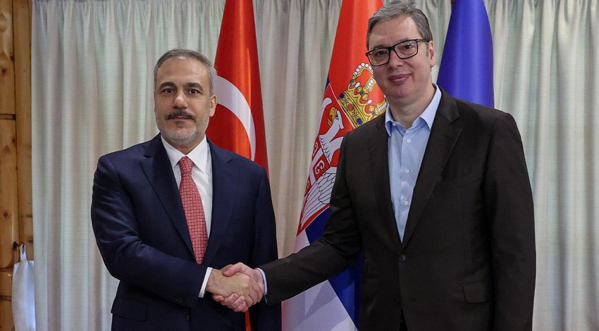 Dışişleri Bakanı Hakan Fidan, Sırbistan Cumhurbaşkanı Vucic ile görüştü!