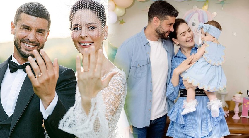 Yıldız Çağrı Atiksoy kızının yüzünü ilk kez gösterdi! Minik Mira Milena'nın doğum günü pozları büyük beğeni topladı