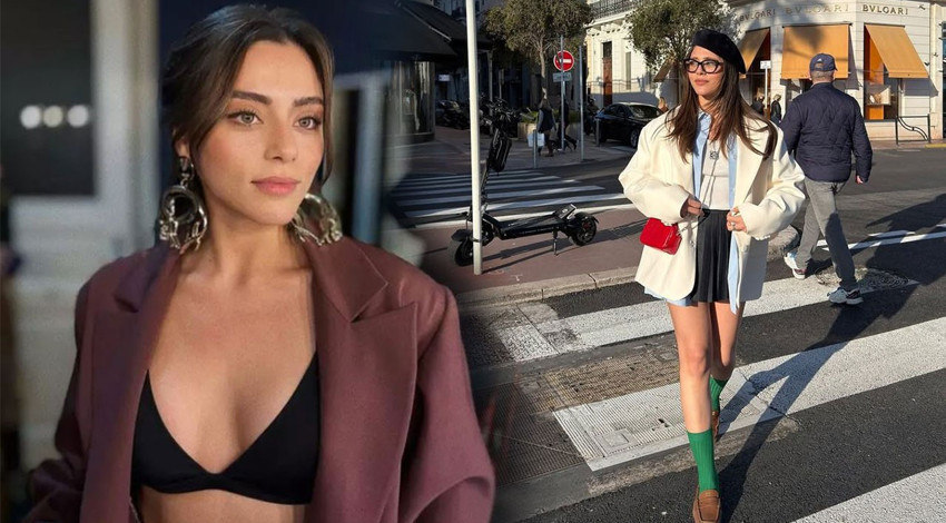 Kızılcık Şerbeti'nin Doğa'sı Sıla Türoğlu'nun Cannes çıkarması! Kombini sosyal medyayı salladı