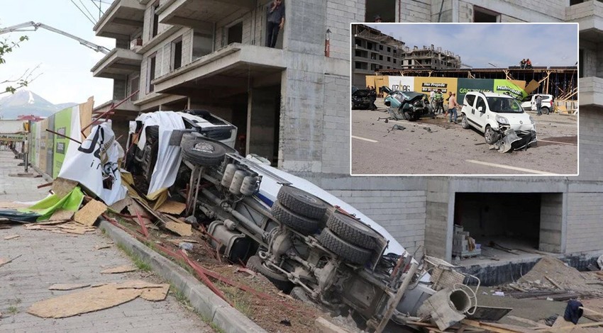 Erzurum'da beton mikseri dehşeti: Caddeyi savaş alanına çevirdi
