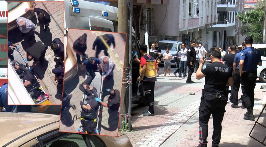 Küçükçekmece'de silahlı saldırı: Bir apartman önünde bekleyen 2 kişi vuruldu!