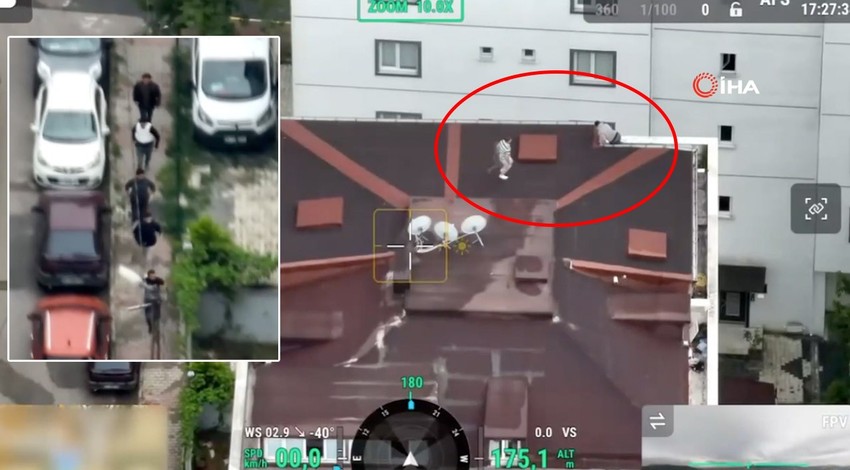 Dron kamerası o anları kaydetti! İstanbul’da nefes kesen uyuşturucu operasyonu