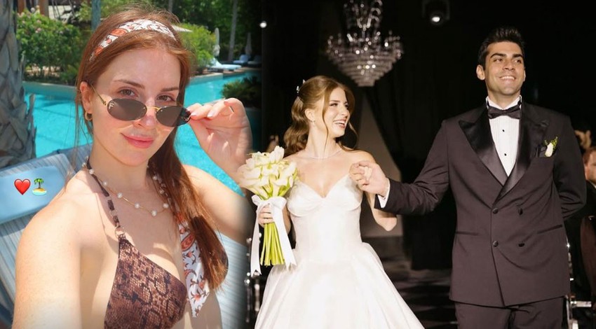 Sihirli Annem'in Çilek'i Zeynep Özkaya balayından paylaştı! Rotası Dubai oldu