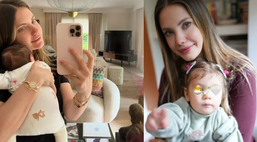 İlk kez anne olmanın mutluluğunu yaşamıştı! Eda Ece'den minik kızı Mina İpek ile paylaşım