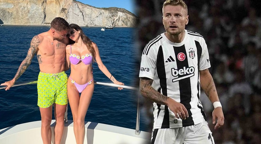 Beşiktaş'ın yıldızı Ciro Immobile aşka geldi! Eşi ile romantik tatil pozları sosyal medyayı salladı