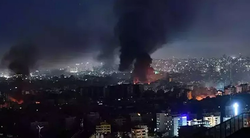 İsrail ordusu duyurdu! Beyrut’un Dahiye bölgesine hava saldırıları