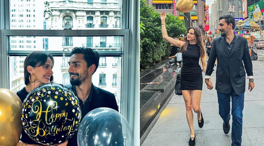 Alina Boz ile Umut Evirgen New York'ta aşka geldi! Romantik pozları büyük beğeni topladı