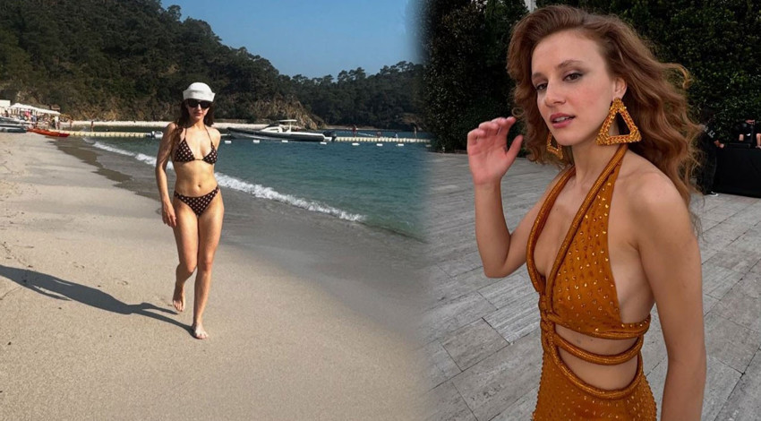 Ünlü oyuncu Ahsen Eroğlu'ndan bikini şov! Kusursuz fiziğiyle mest etti