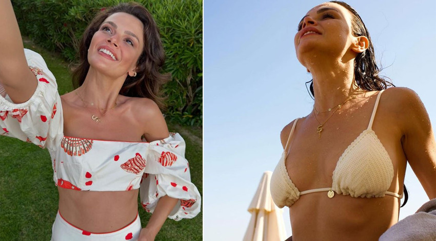 Sinem Ünsal'dan ortalığı kasıp kavuran tatil paylaşımı! Bikinisiyle sere serpe uzandı, o halleri büyük beğeni topladı