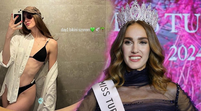 Miss Turkey güzeli İdil Bilgen'den bikinili ayna pozu!