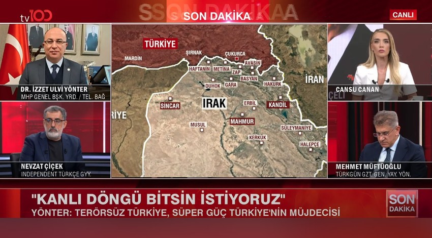 MHP Genel Başkan Yardımcısı Dr. İzzet Ulvi Yönter'den tv100'e özel açıklamalar: "Dananın kuyruğu birkaç gün içinde kopacak"