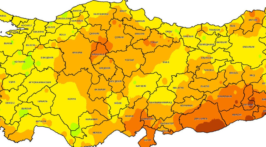Ankara, Konya, Kayseri, Eskişehir, Sivas, Çorum, Yozgat, Aksaray, Niğde, Nevşehir, Kırıkkale, Karaman, Kırşehir ve Çankırı'ya korkunç salı uyarısı. 40'la devam
