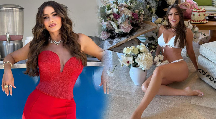 Sofia Vergara'dan ortalığı kasıp kavuran doğum günü pozları! Kim der ki 53 yaşında!