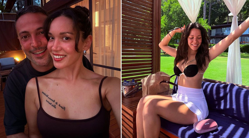 Hazal Subaşı ile Oğuzhan Koç'un aşk dolu tatili! Romantik pozları büyük beğeni topladı