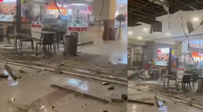 Beylikdüzü'nde korku dolu anlar! Alışveriş merkezinde tavan çöktü: Yaralı var