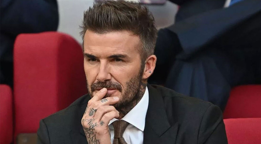 Futbolun efsane ismi David Beckham'ın talihsiz kazası! Tıraş makinesi kaydı, saçlar gitti!