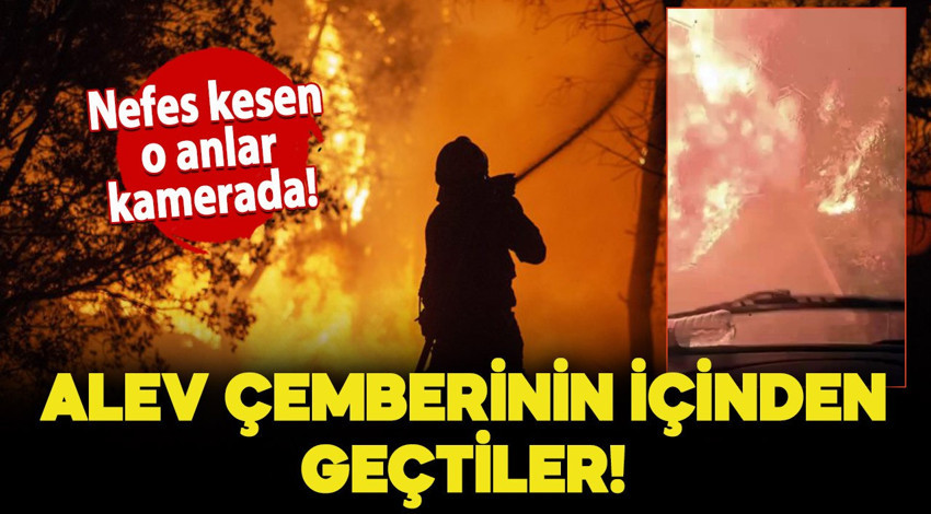 Alev çemberinin içinden geçtiler: Nefes kesen o anlar kameraya yansıdı!