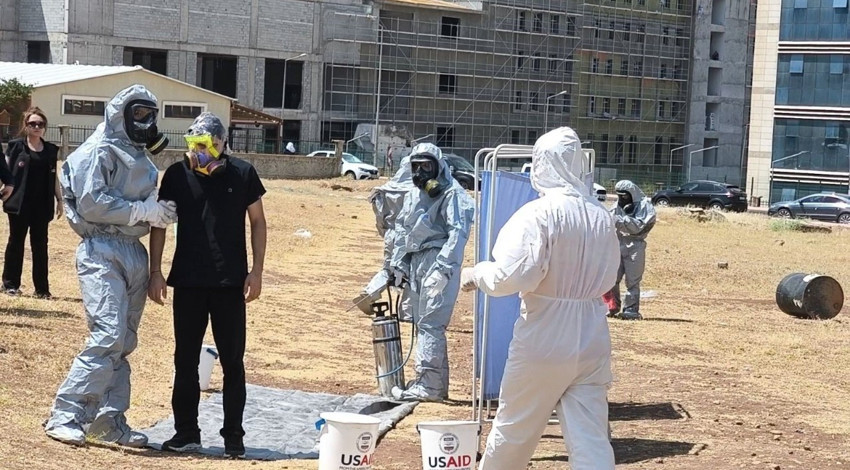 Siirt’te KBRN alarm tatbikatı!